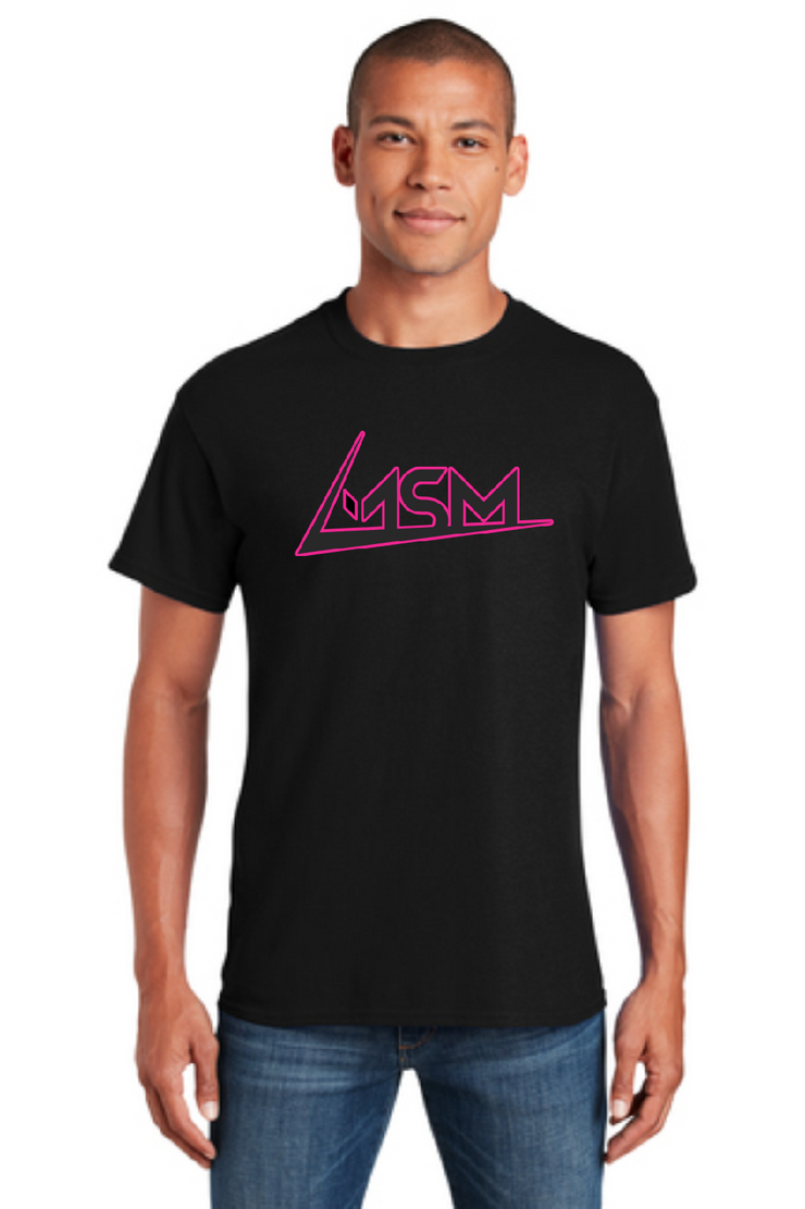 MSM Black & Pink Outline T-Shirt