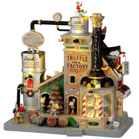 Lemax The Christmas Chocolatier Truffle Factory Animated Village Scene