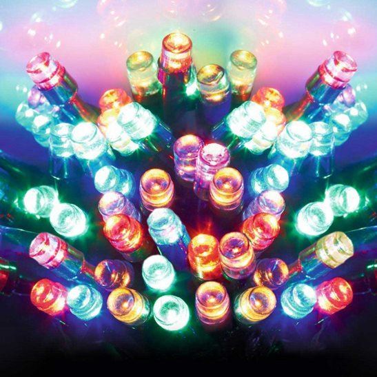 bunch of multi coloured battery powered fairy lights