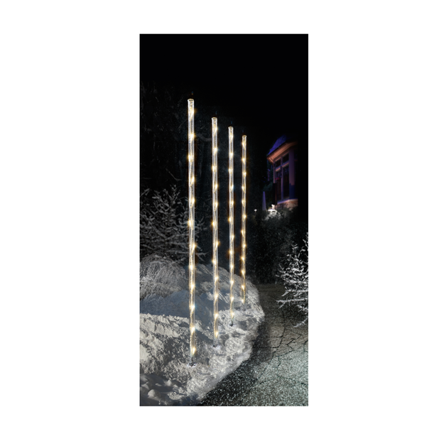 Pack of 4 Ice White Digital Path Lights
