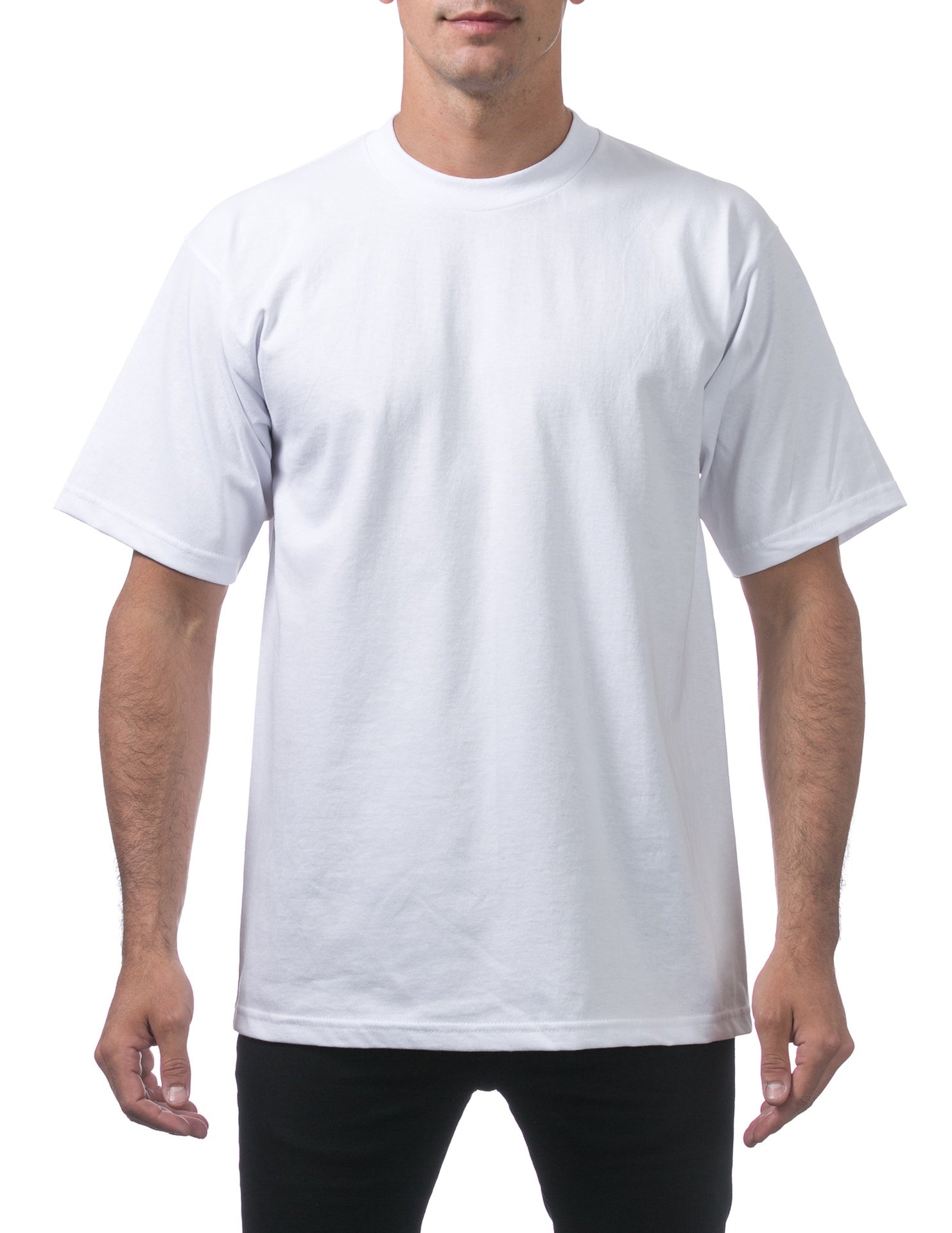 Pro Club Men's Heavyweight Short Sleeve Tee - WHITE - Rewahard Apparel product image