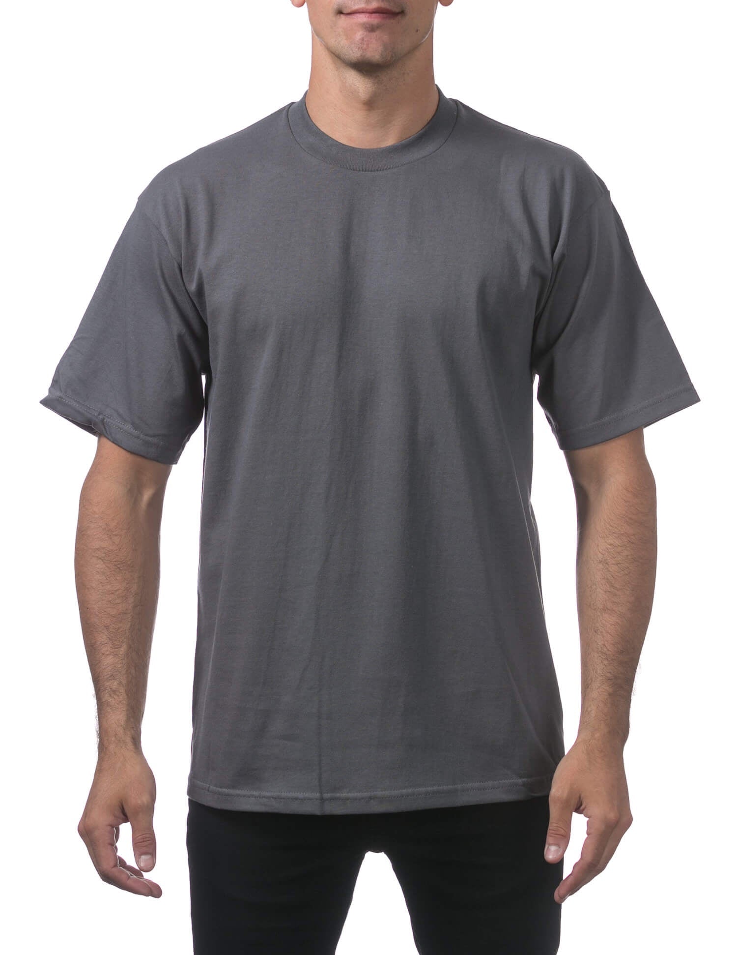 Pro Club Men's Heavyweight Short Sleeve Tee - GRAPHITE - Rewahard Apparel product image