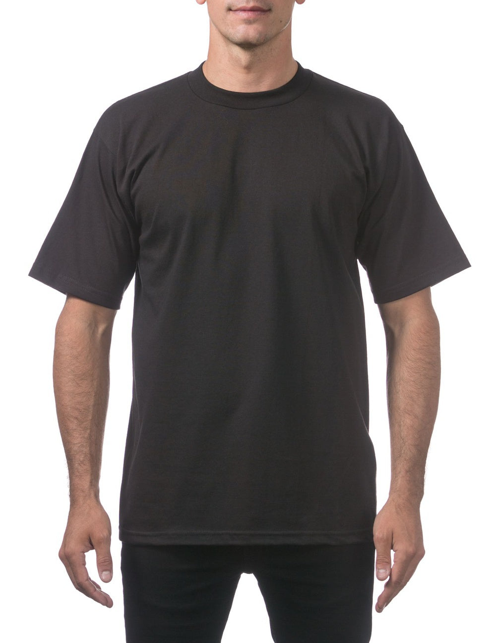 Pro Club Men's Heavyweight Short Sleeve Tee - BLACK - Rewahard Apparel product image