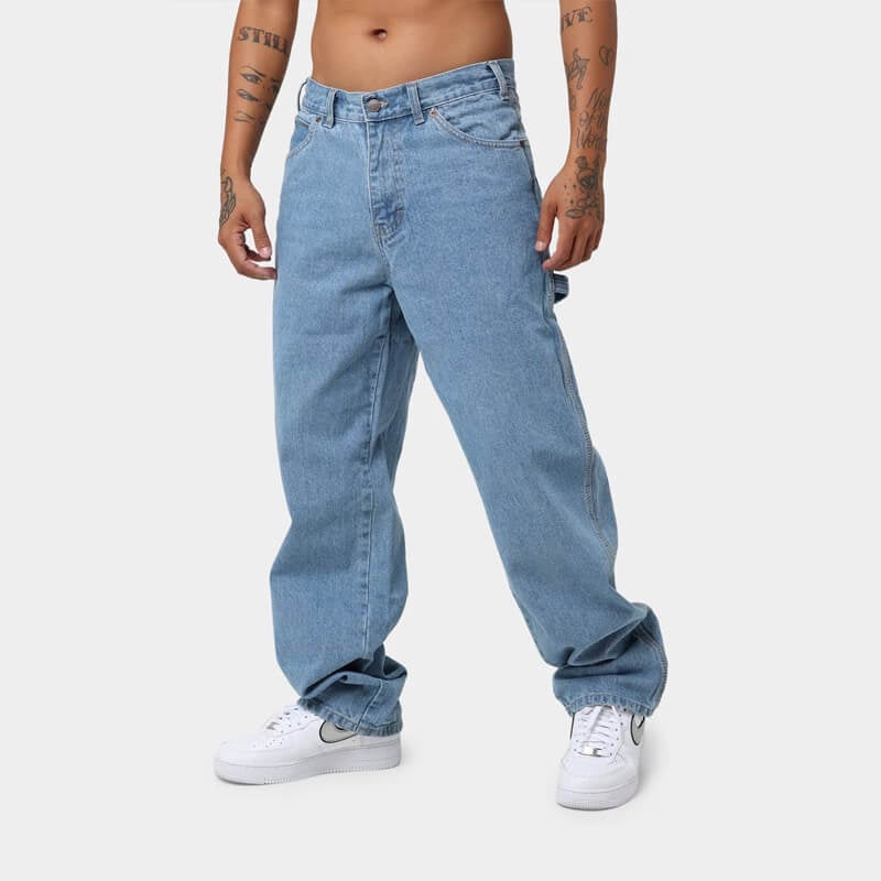 Dickies 1993 Relaxed Fit Stone Washed Indigo Blue Carpenter Jeans