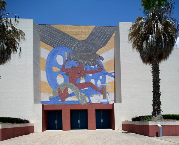 Fair park Art Deco 1936 exterior mosaic 