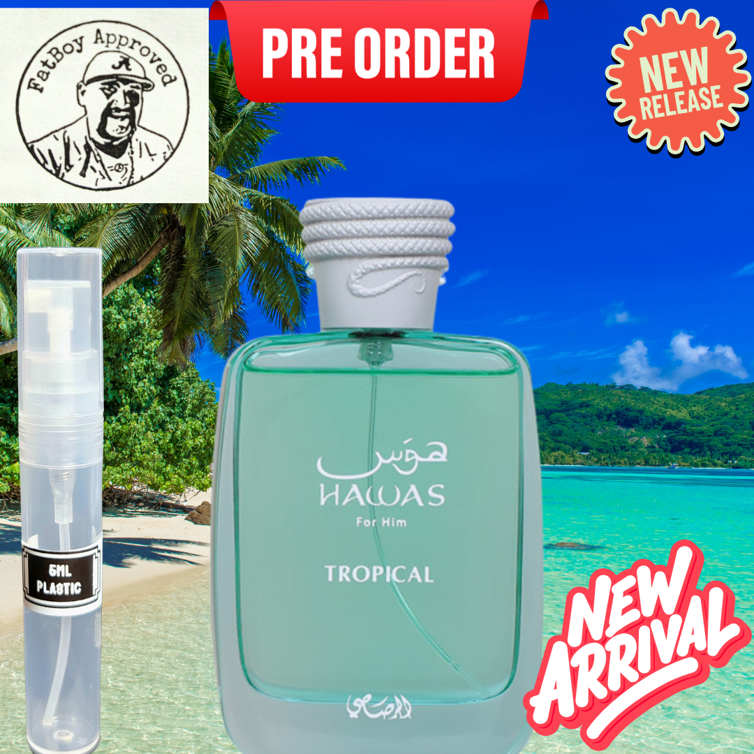 Rasasi Hawas for Him Tropical 5ml Decants *PRE-ORDER* SHIP by 6/14