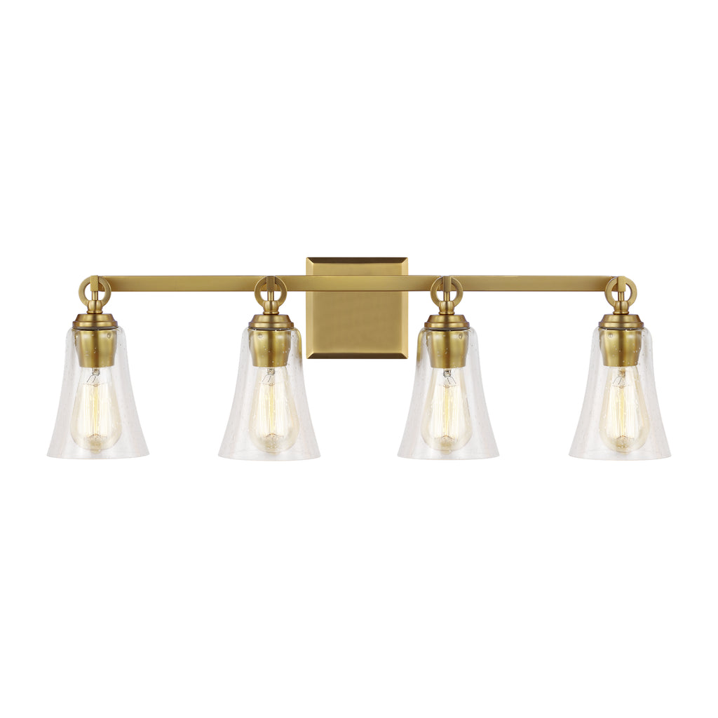 Buy the Monterro Four Light Vanity in Burnished Brass by Visual Comfort Studio ( SKU# VS24704BBS )