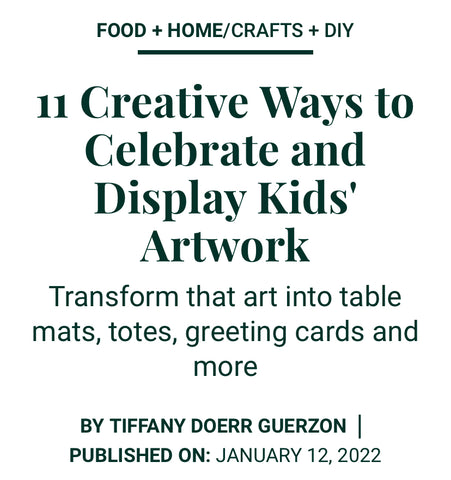 article on Parentmap.com about awesome-ways-display-your-kids-artwork