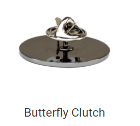 500 Metal Pin Backs - Butterfly Clutch
