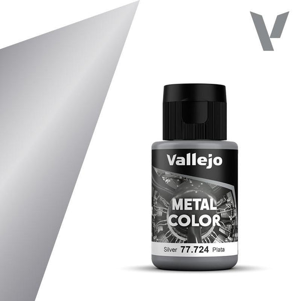Vallejo 77717 Metal Color Dull Aluminum Acrylic Paint 35ml - A-Z