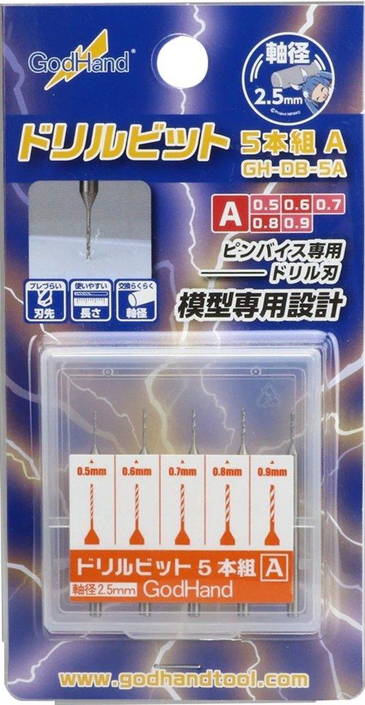 GodHand Drill Bit Set for Plastic Models A/B/C/D