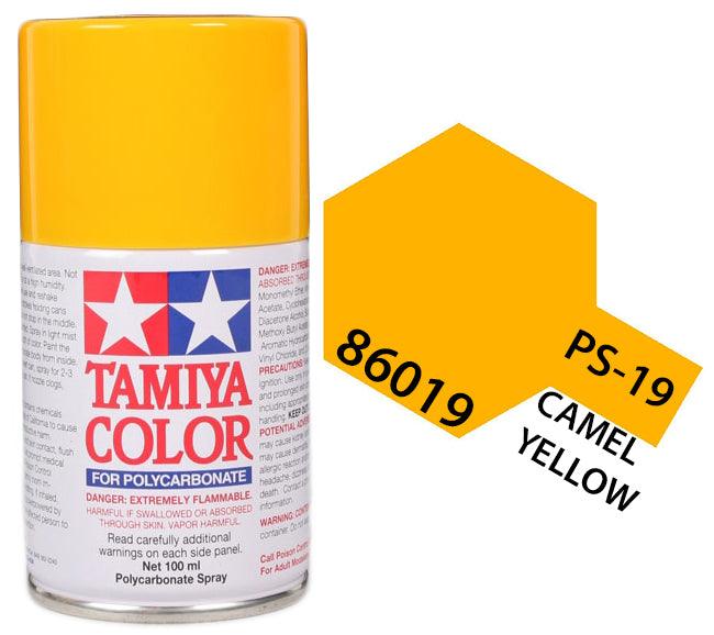 Tamiya 86019 PS-19 Camel Yellow Polycarbonate Spray Paint 100ml TAM860 ...