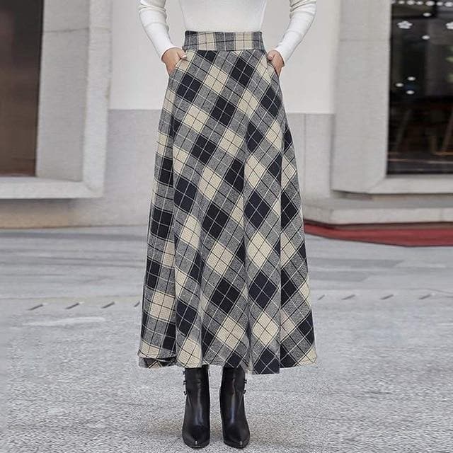Spring High Waist Zipper Pleated Thin Skirt - musthaveskirts