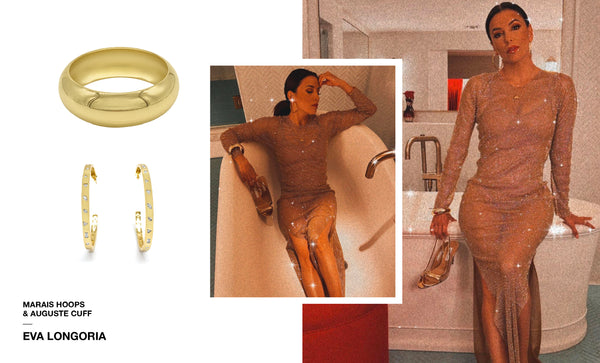 Eva Longoria in Saint Moran jewelry