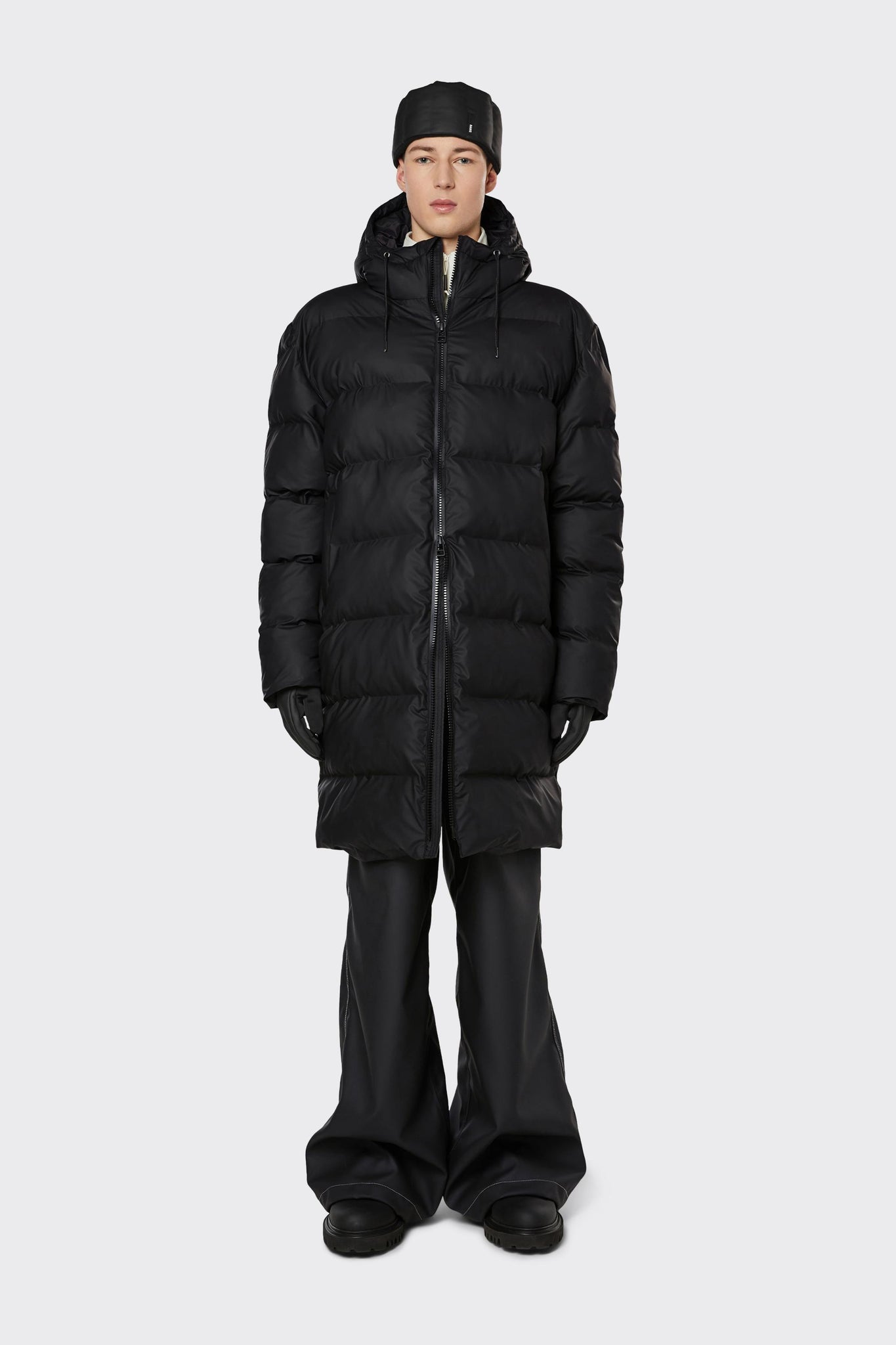 Rains HARBIN PUFFER PANTS - Trousers - black 