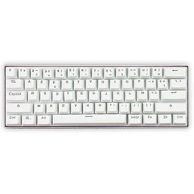 white keycaps azerty