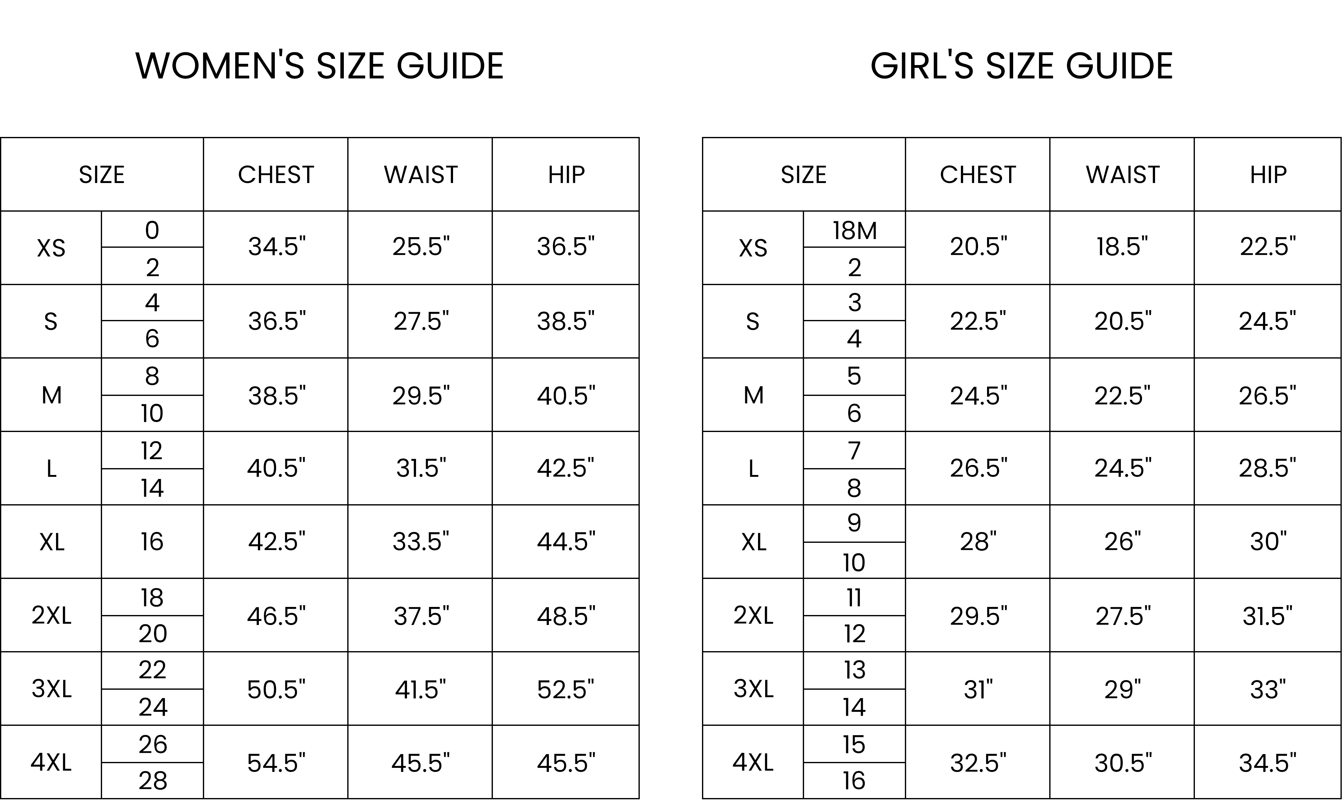 size guide