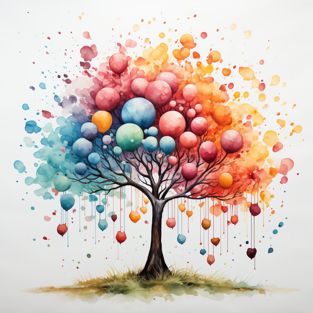 Balloon-Dotted Tree