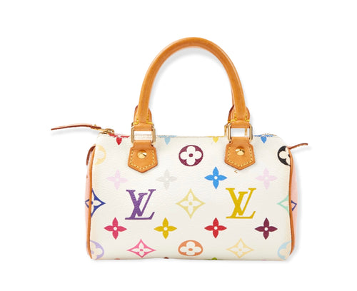 Vintage Louis Vuitton X Takashi Murakami Mini HL Speedy White