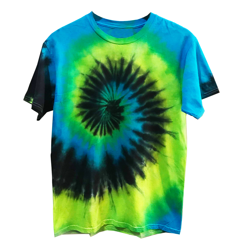 Henley Shirt in RAINBOW GALAXY Tie Dye –