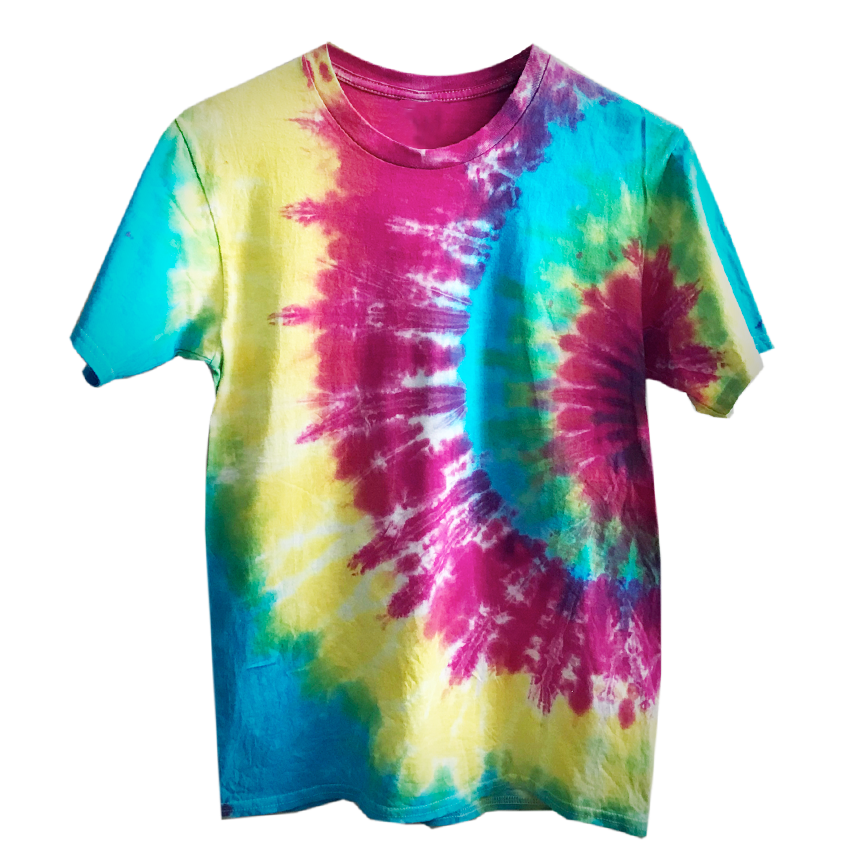 Henley Shirt in RAINBOW GALAXY Tie Dye –