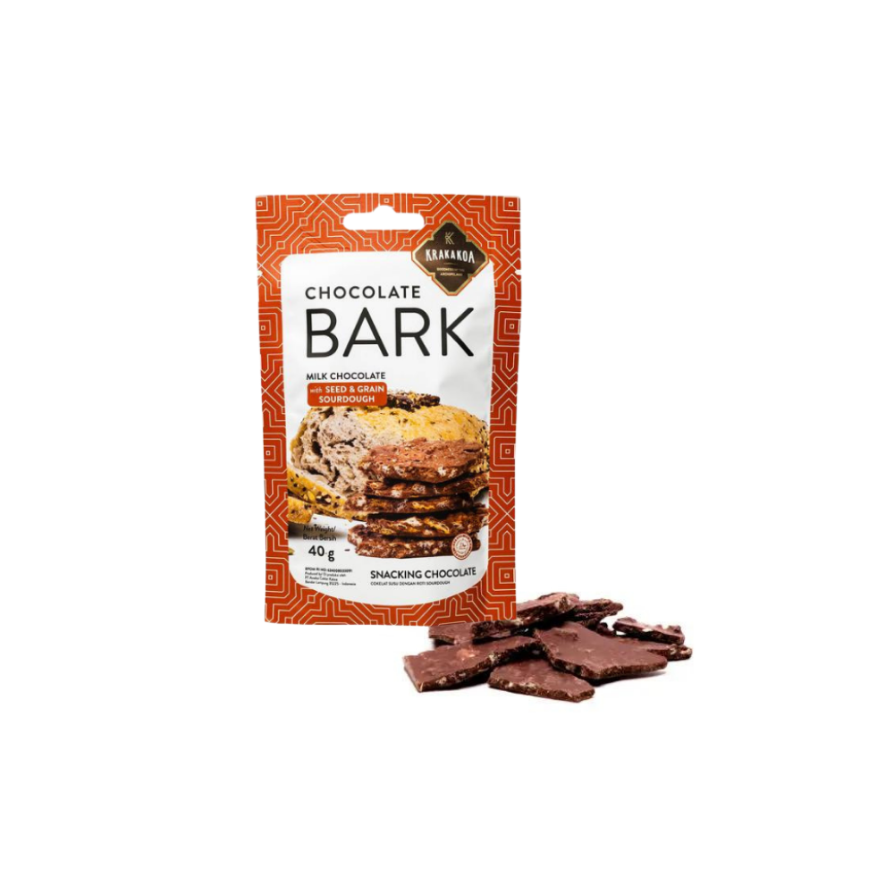Krakakoa Milk Chocolate Bark with Seed and Grain Sourdough, 40g – Kindmakers