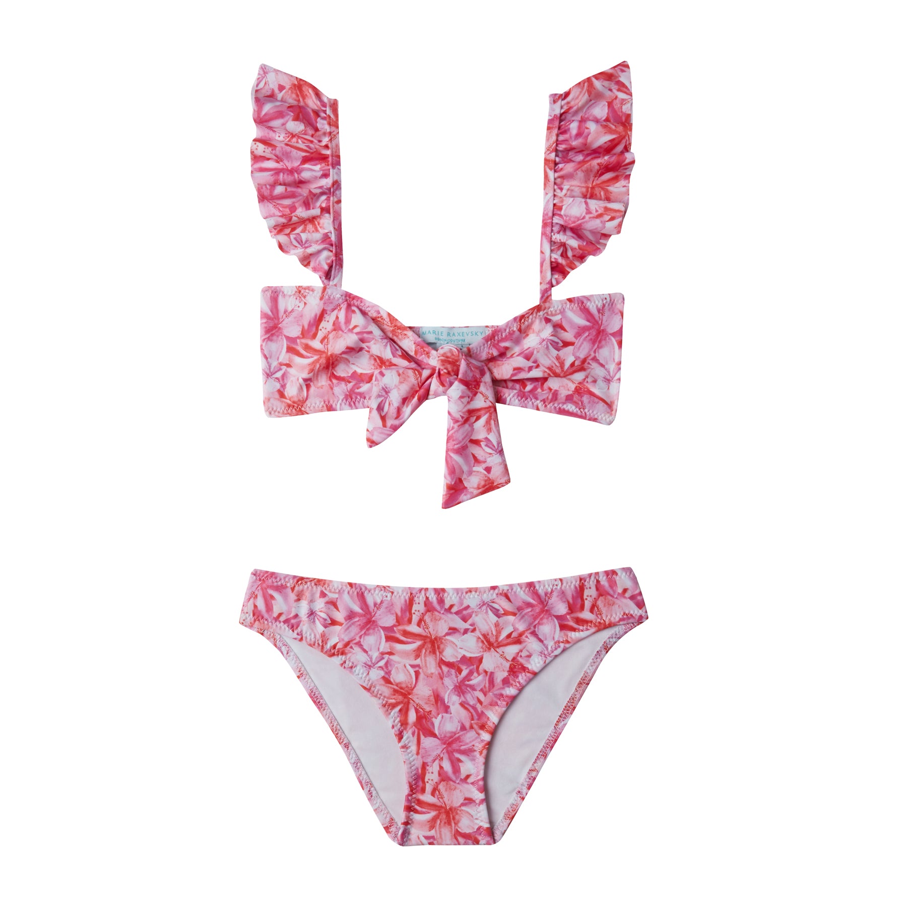 Girls 4-16 Hibiscus Reversible Two Piece Bikini Set - Ambroisia