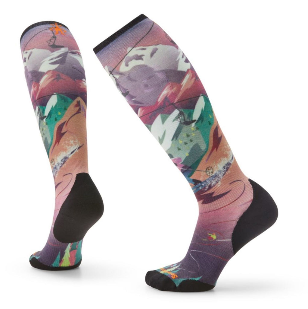 womens-ski-targeted-cushion-lift-bunny-print-otc-socks