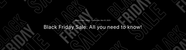 BLACK FRIDAY SALE