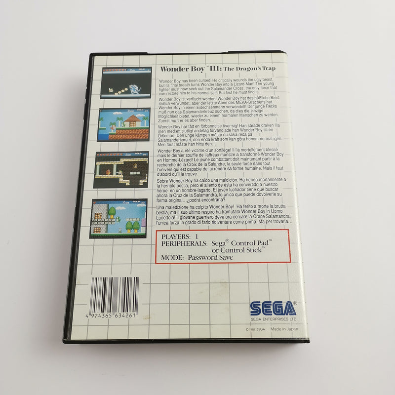 Sega Master System Spiel " Wonder Boy III 3 The Dragon´s Trap " MS | OVP | PAL