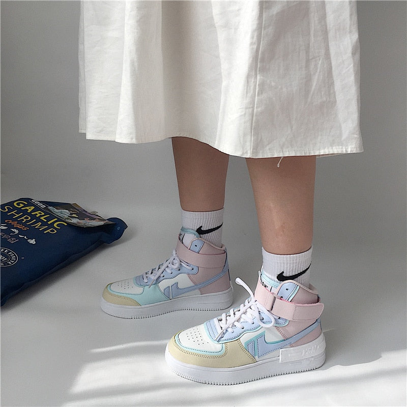 Pastel High Top Sneakers – GRVNGE