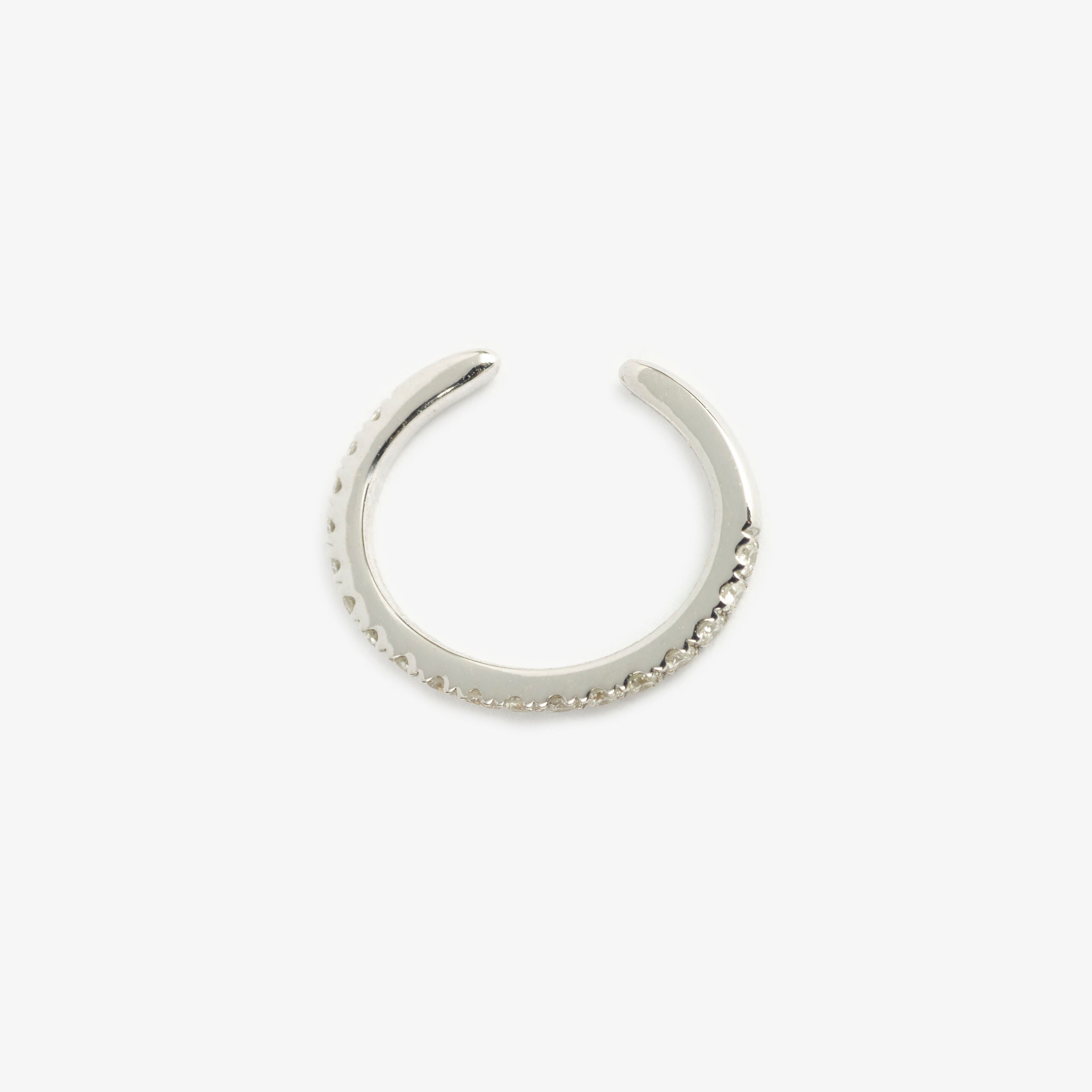 Earcuff Suzanne or gris diamants
