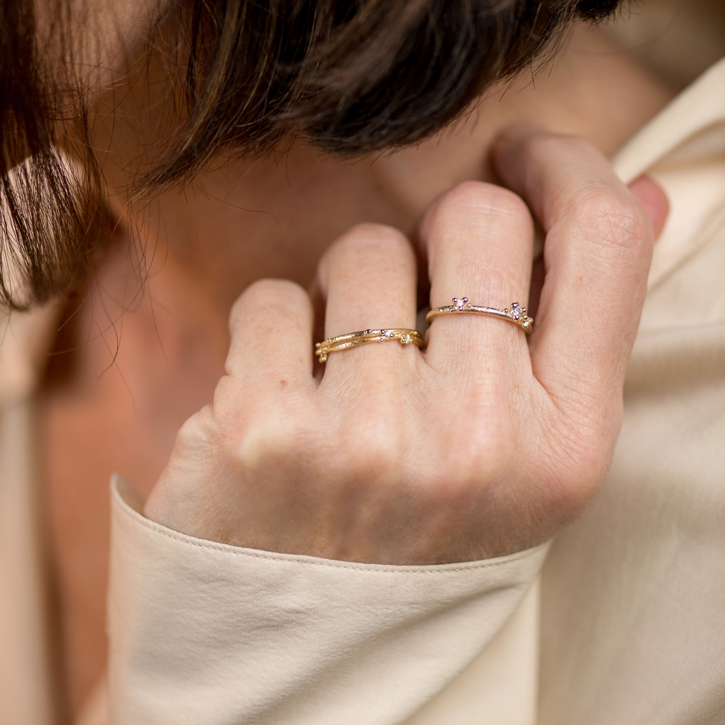 Bague Asymmetric diamant