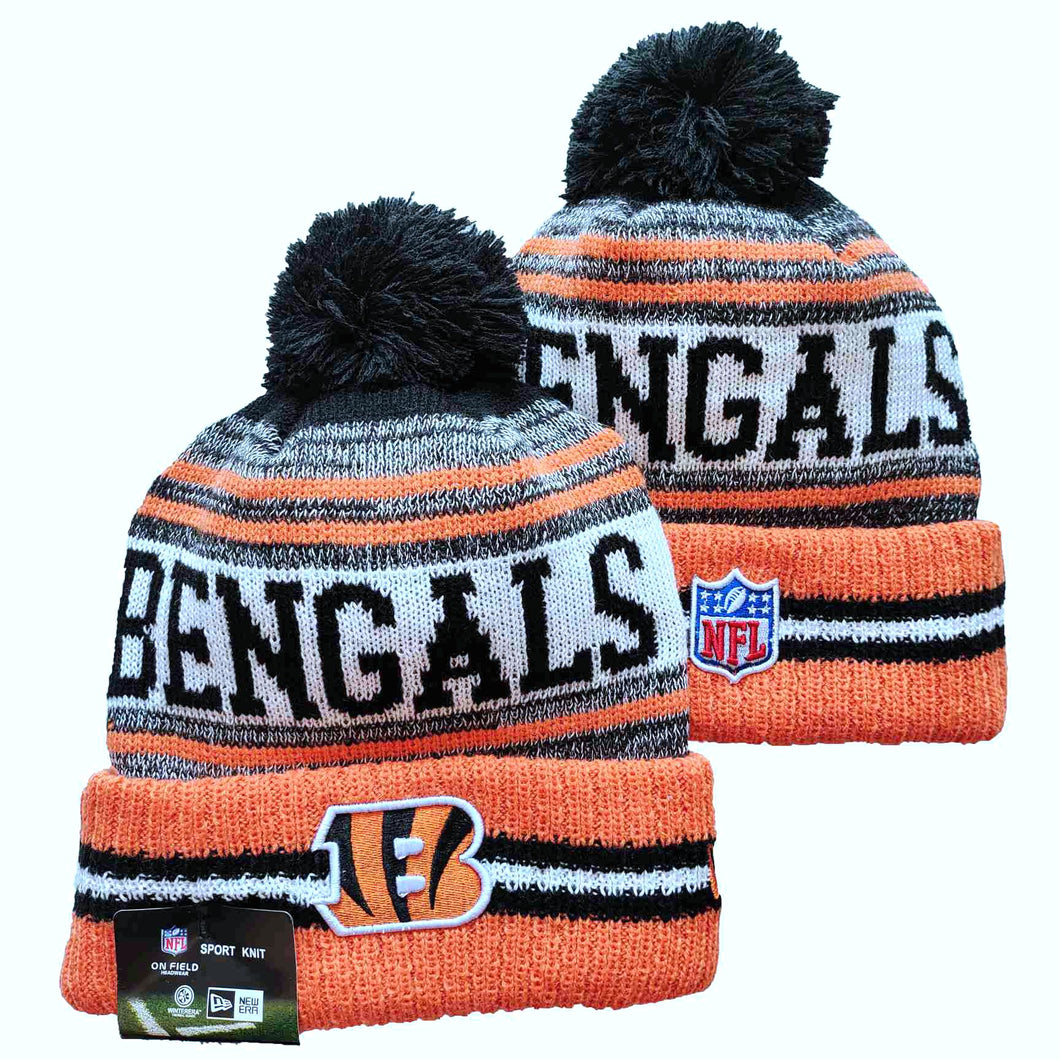 New Era Men's Cincinnati Bengals 2023 Sideline Black Sport Knit Beanie