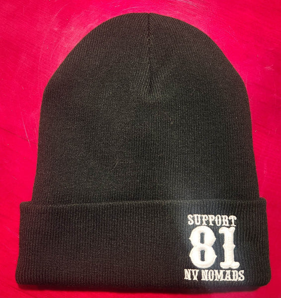 Beanie - 81 Support Support Nomads w/ Black – No with Itch 81 Nevada Red Liner Gear Fleece 