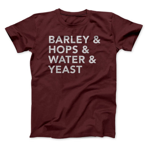 Barley & Hops & Water & Yeast T-Shirt