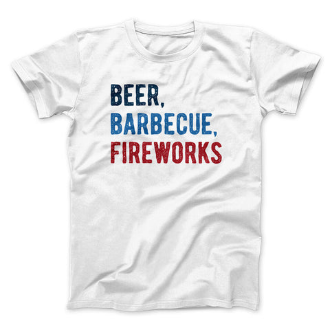 Beer, Barbecue, Fireworks T-Shirt