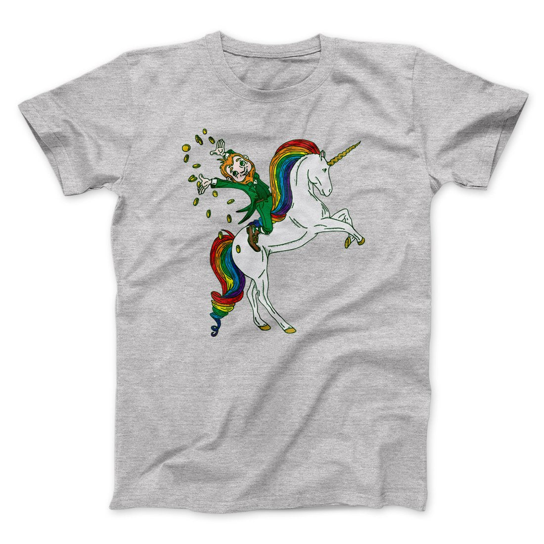 Leprechaun Unicorn Jockey Men/Unisex T-Shirt