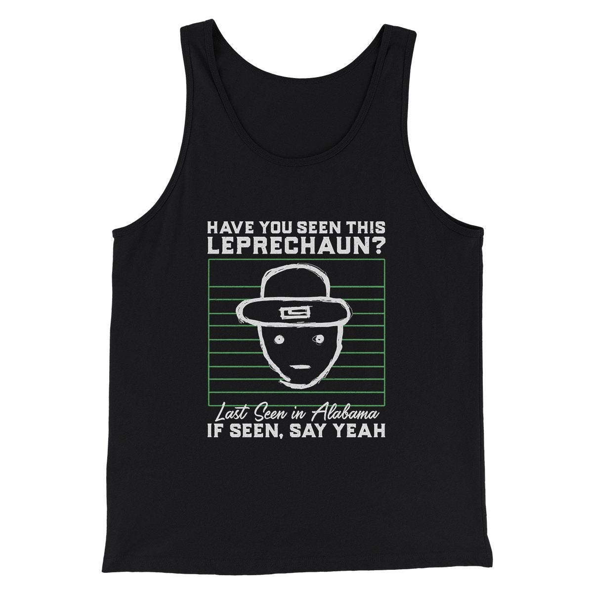 Alabama Leprechaun Amateur Sketch Men/Unisex Tank Top