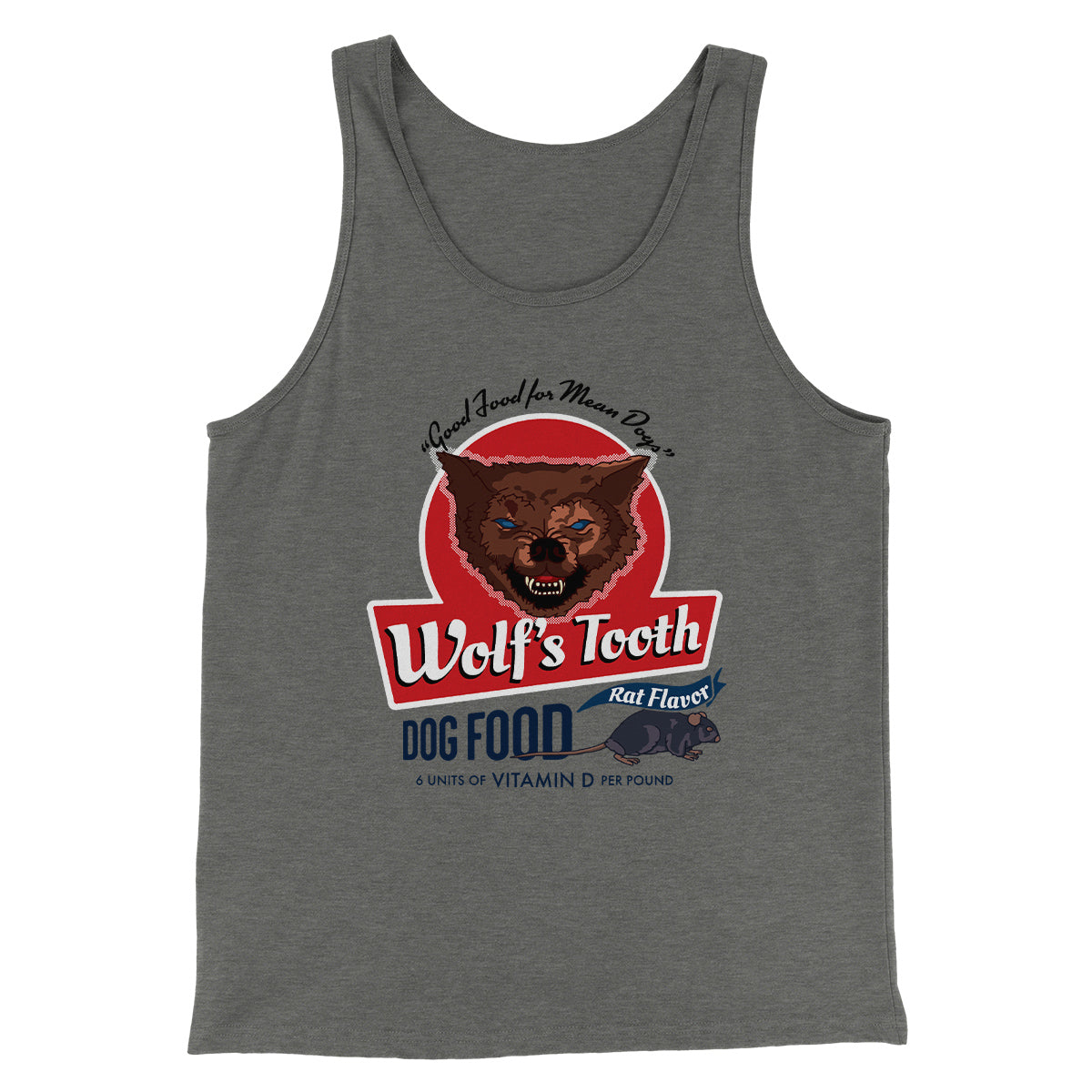 Wolf's Tooth Dog Food Funny Movie Men/Unisex Tank Top