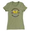 Mornings Are For Mimosas Women's T-Shirt Light Olive | Funny Shirt from Famous In Real Life