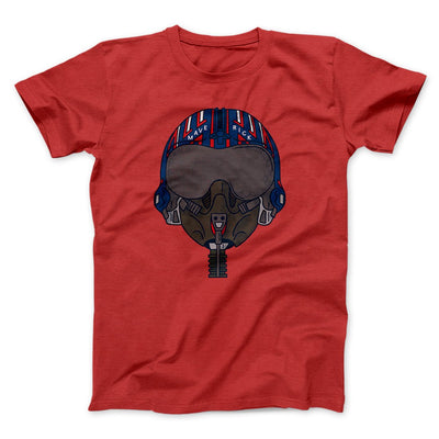 Maverick Helmet Men/Unisex T-Shirt Red | Funny Shirt from Famous In Real Life