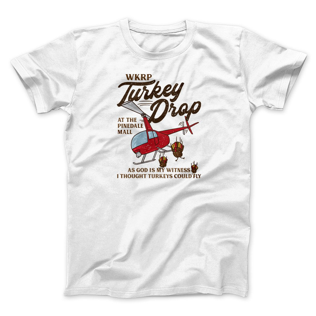 WKRP Turkey Drop Funny Thanksgiving Men/Unisex T-Shirt