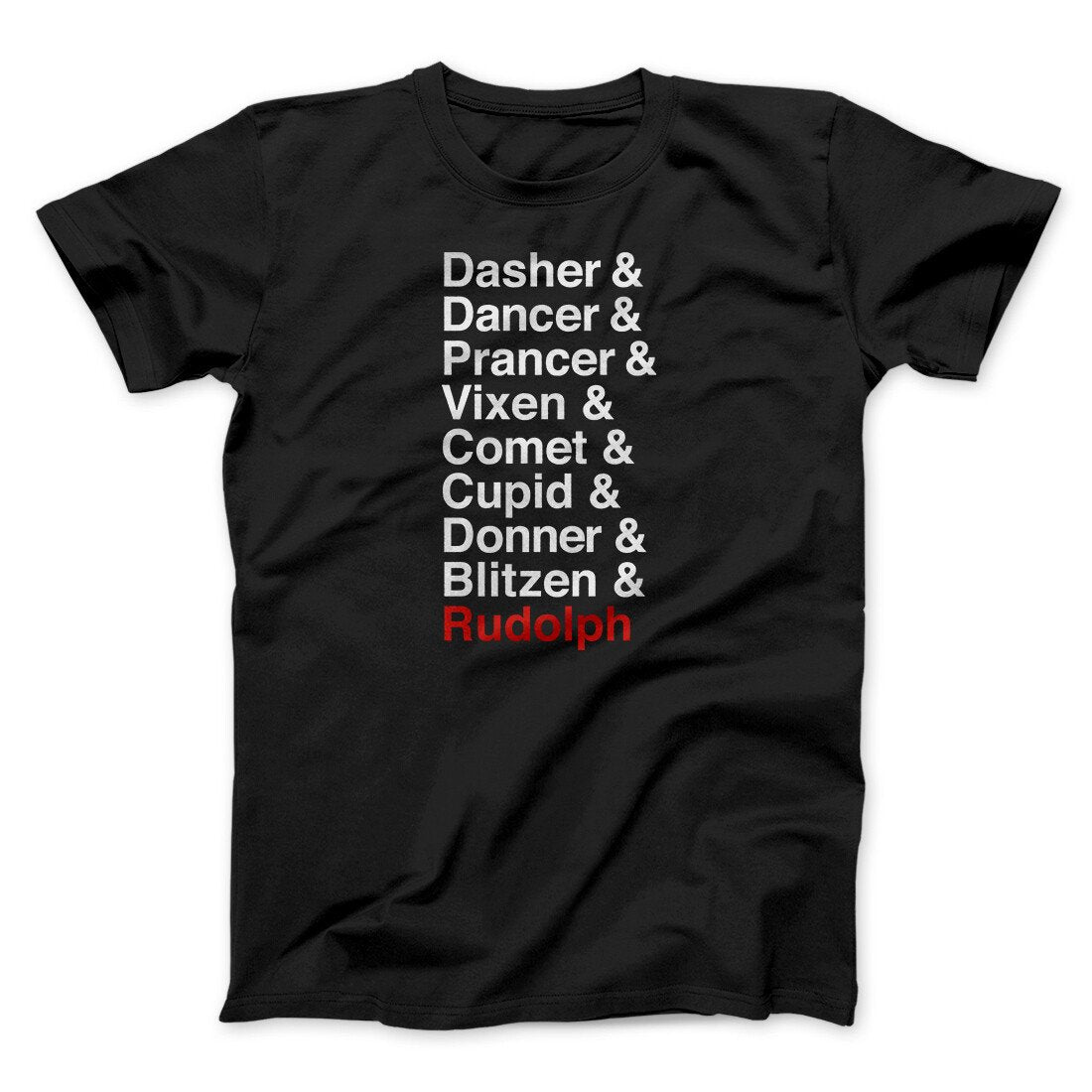 Reindeer Names Men/Unisex T-Shirt