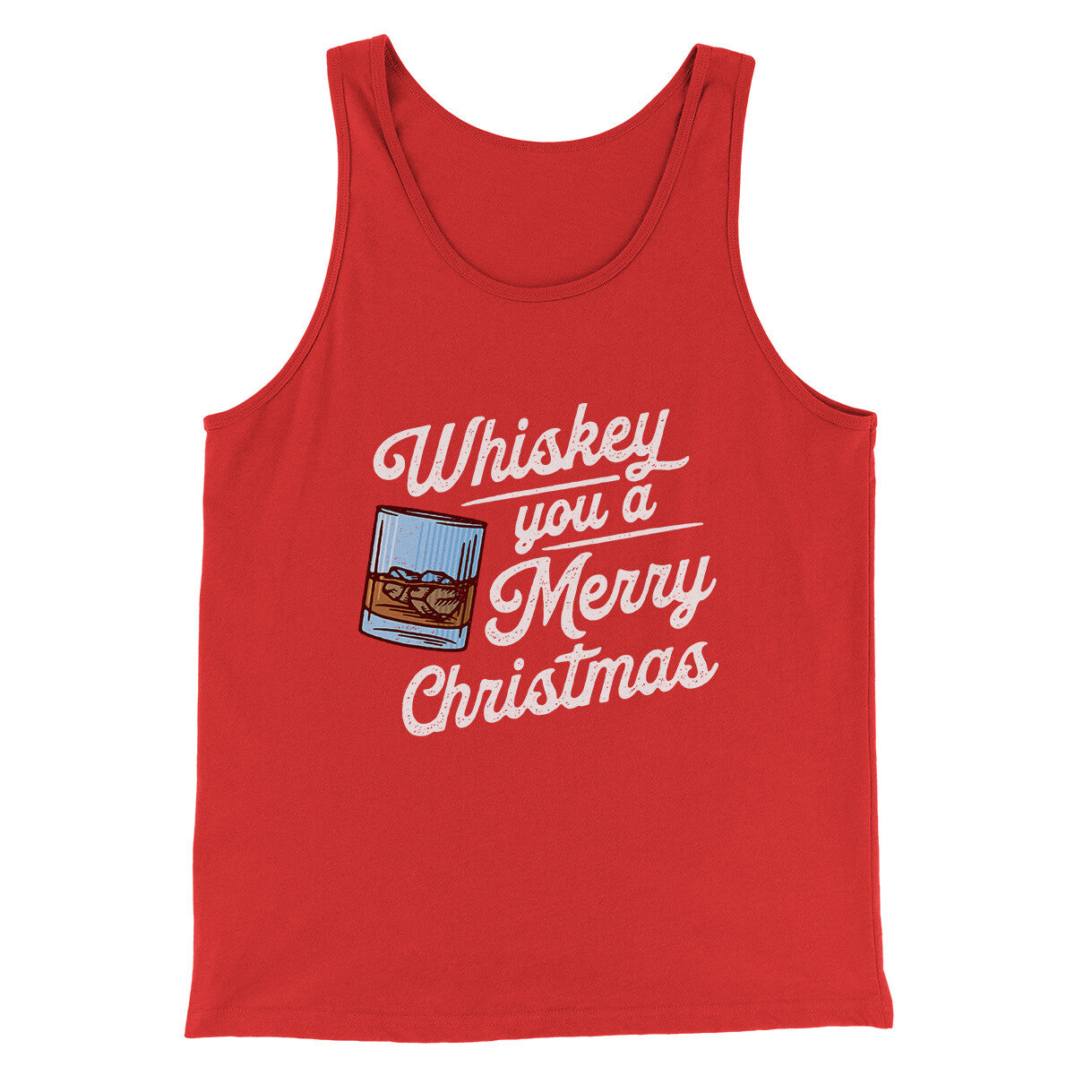 Whiskey You A Merry Christmas Men/Unisex Tank Top