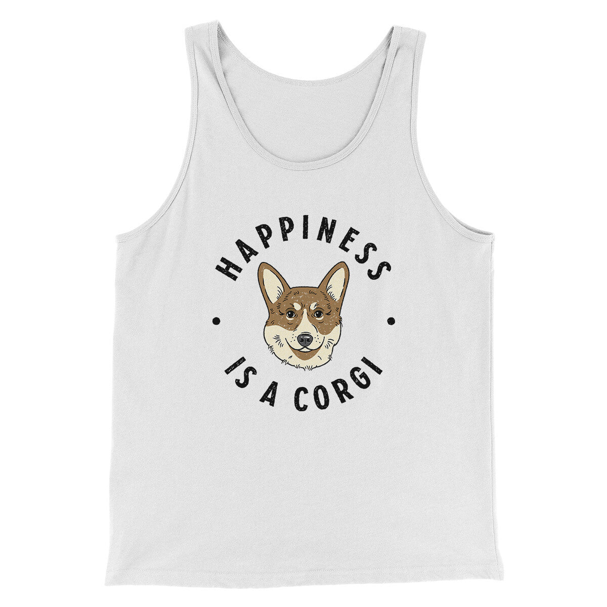 Happiness Is A Corgi Men/Unisex Tank Top