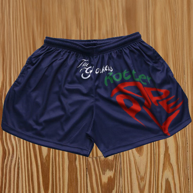 Personalized elastic waist printed casual sports men's shorts
