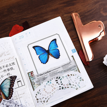 blue butterfly sticker for journaling