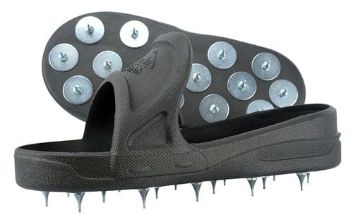 Leweio Gunite Spiked Shoes with 3/4in Short Spikes,New Upgrade Strap Design and Non-Slip Adjustable Snap for Epoxy Floor,blue Color (Pair)