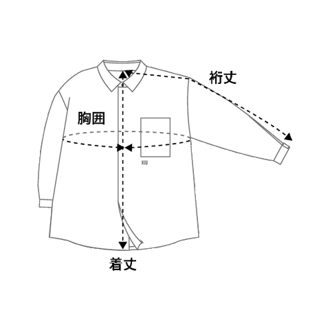 KiU ウォーターリペレント オーバーサイズシャツジャケット 白
